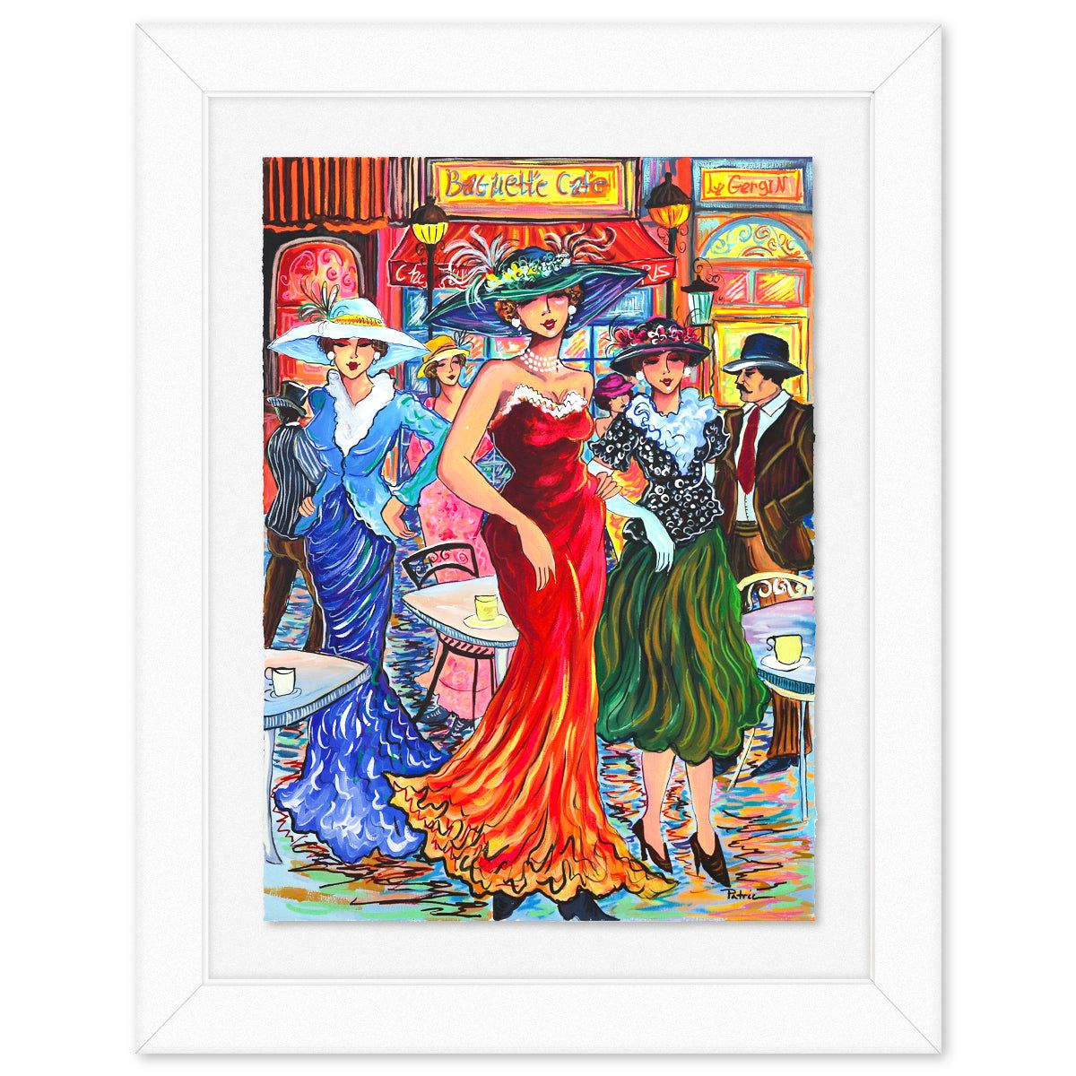 Patricia Govezensky- Original Watercolor on Paper "Evening Waltz"