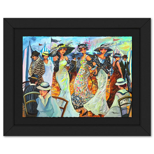 Patricia Govezensky- Original Watercolor on Paper "Colorful Syncopation"