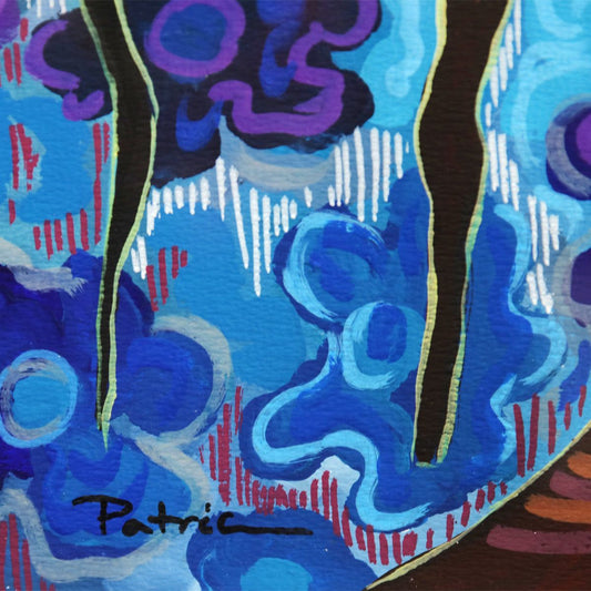 Patricia Govezensky- Original Watercolor "Gathering of Cultures"