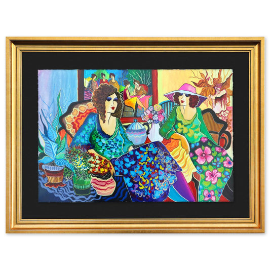 Patricia Govezensky- Original Watercolor "Tea & Tales"