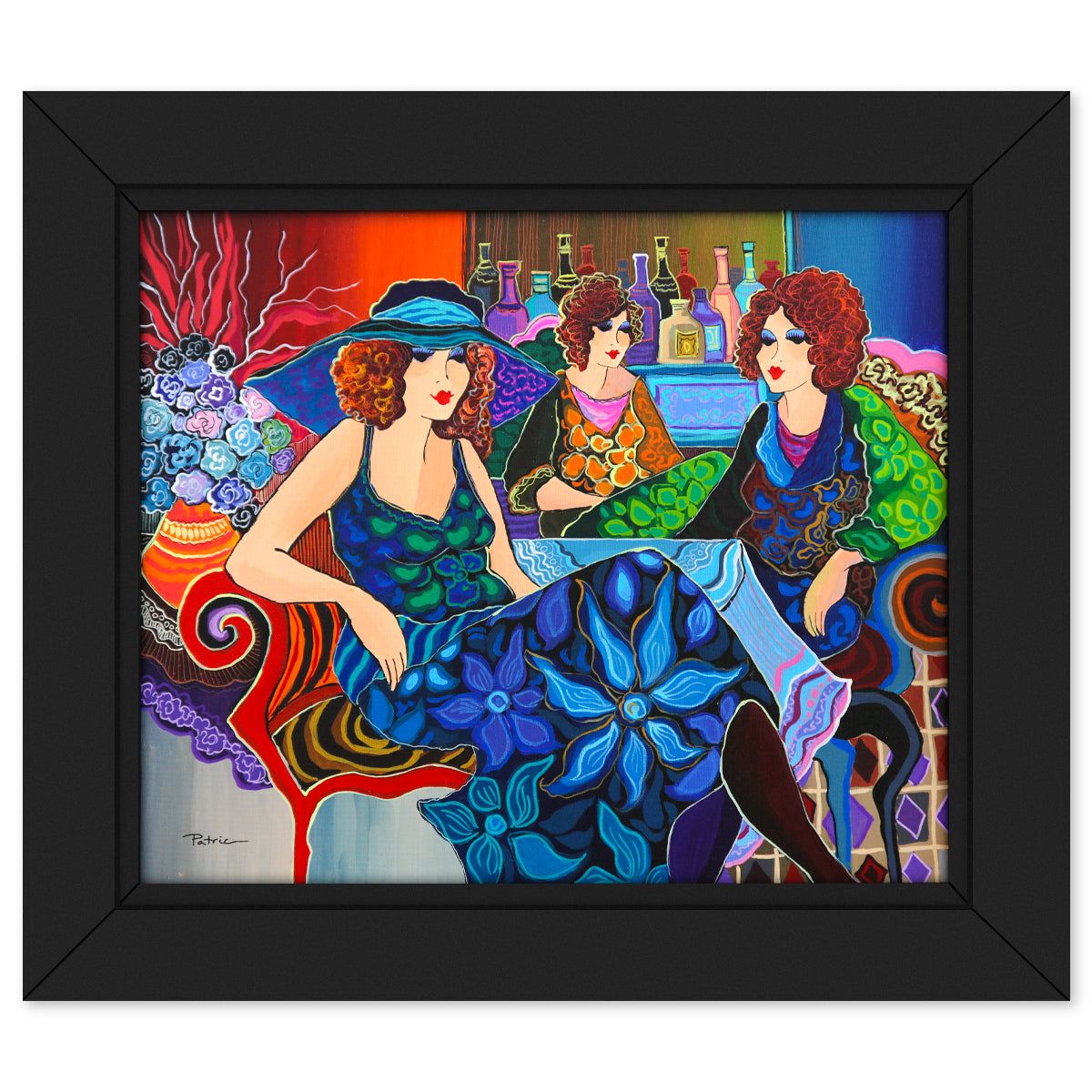 Patricia Govezensky- Original Acrylic on Canvas "A Moment in Time"