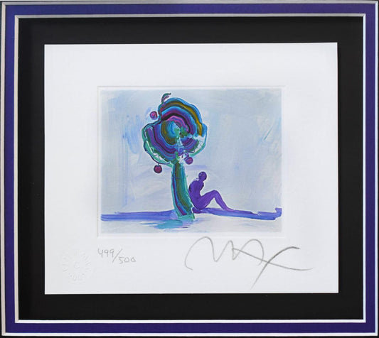 Peter Max- Original Lithograph "Figure Under Tree (Mini)"