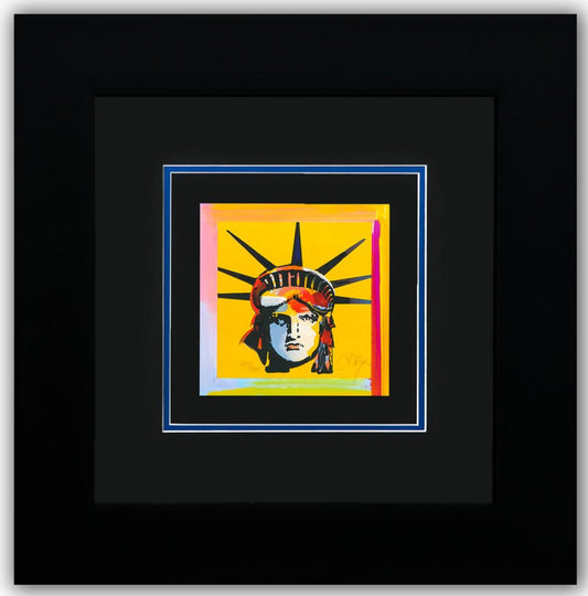 Peter Max- Original Lithograph "LIBERTY HEAD (Mini)"