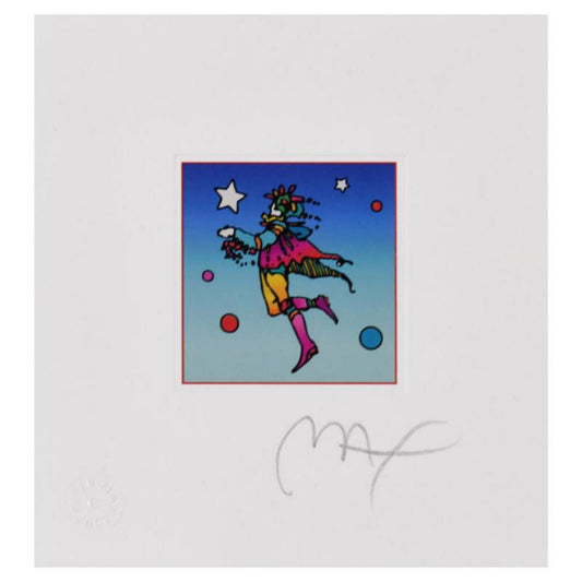 Peter Max- Original Lithograph "Star Catcher on Blue"