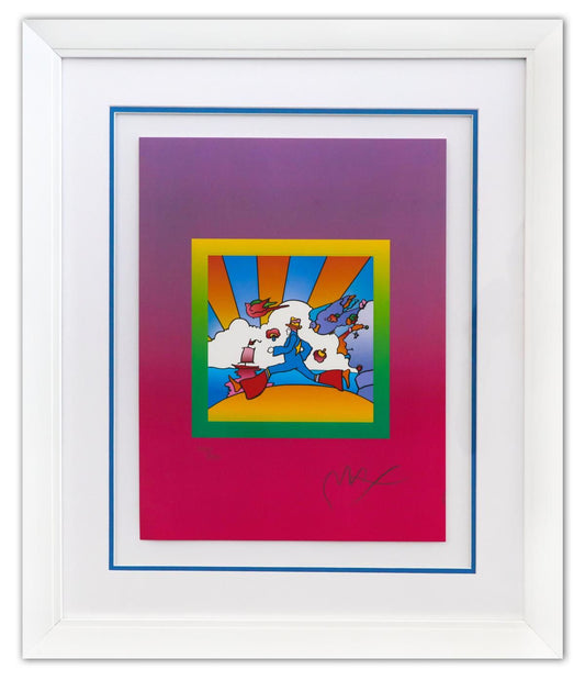 Peter Max- Original Lithograph "Cosmic Runner on Blends"