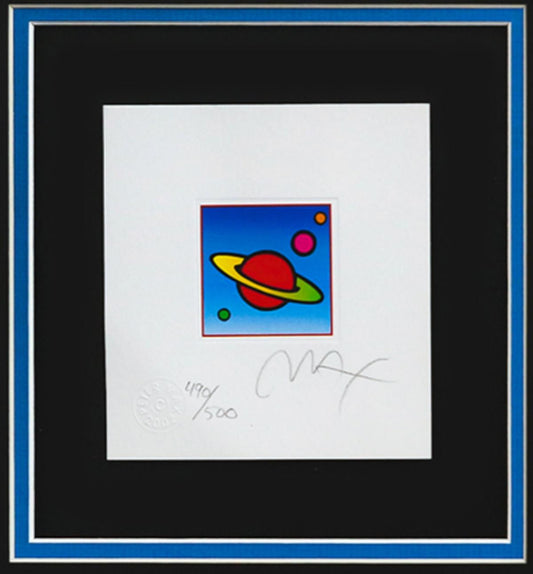 Peter Max- Original Lithograph "Cosmic Saturn"