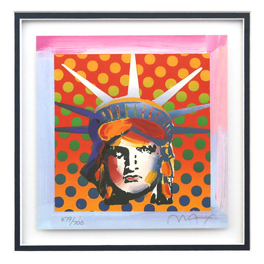 Peter Max- Original Lithograph "Liberty Head"