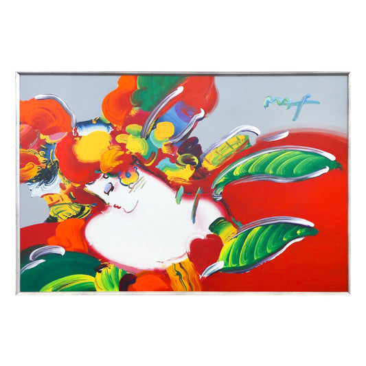 Peter Max- Original Mixed Media "Women In Love"