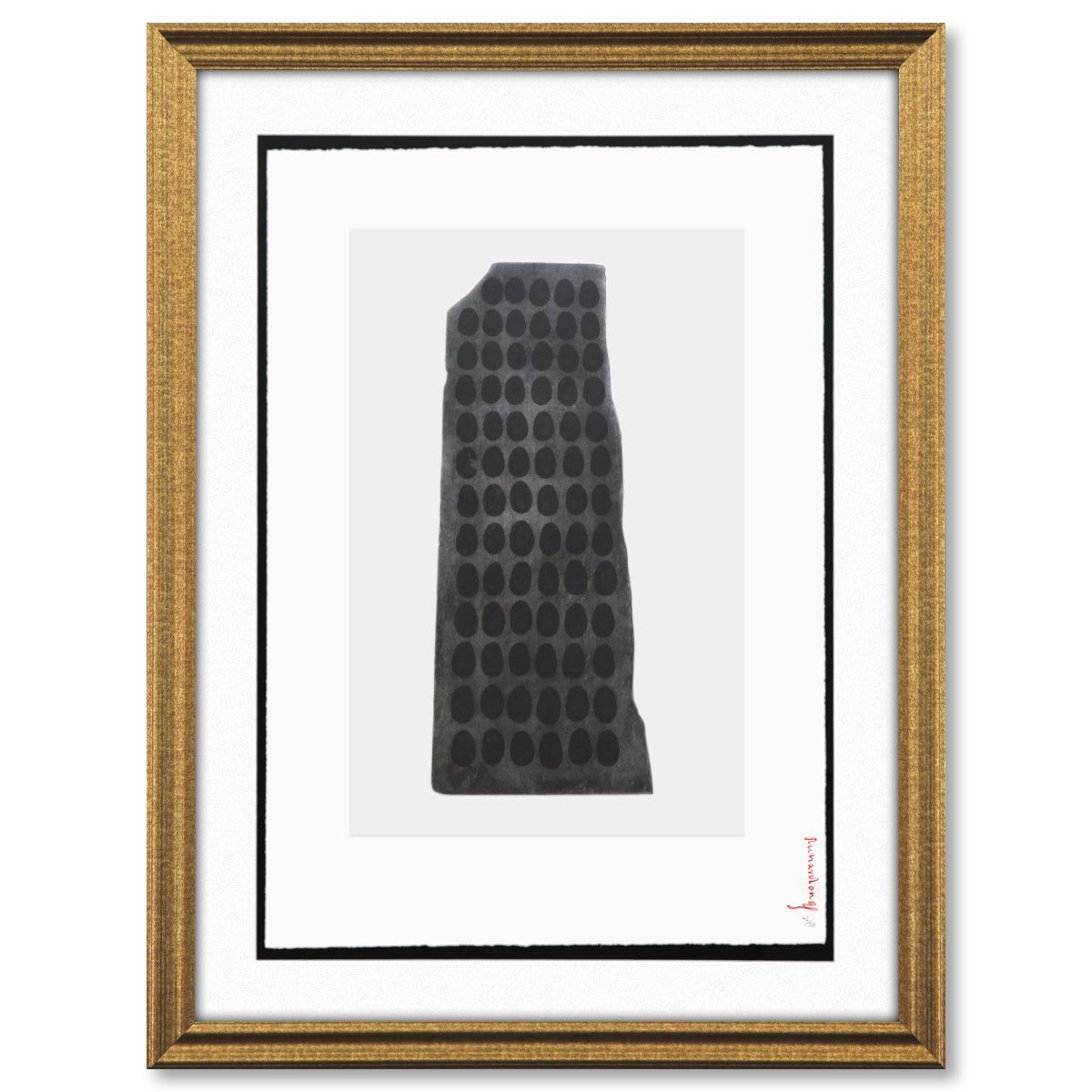 Richard Long- Photopolymer etching on Double Imperial Somerset Satin "WAR PAINT ON SLATE"