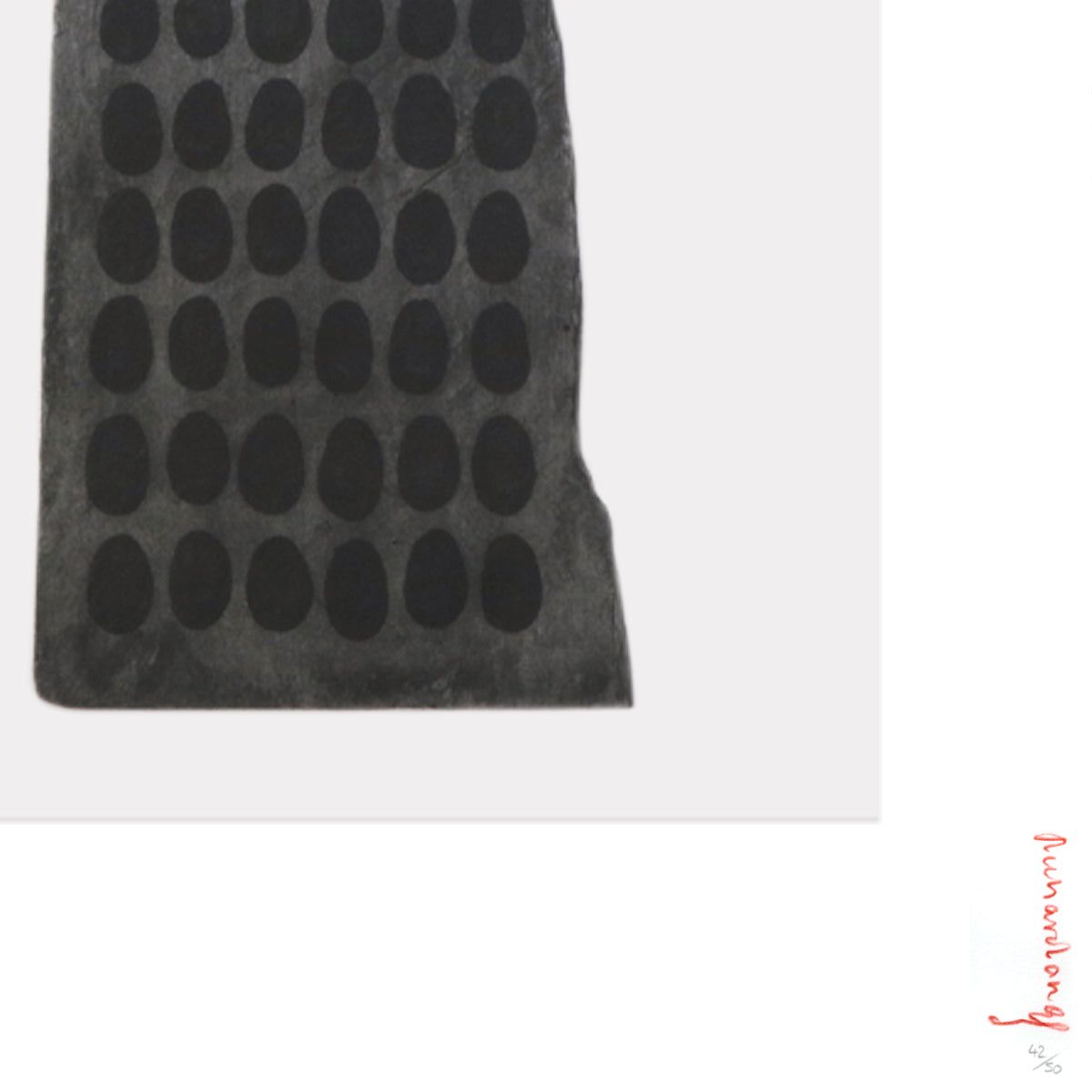 Richard Long- Photopolymer etching on Double Imperial Somerset Satin "WAR PAINT ON SLATE"