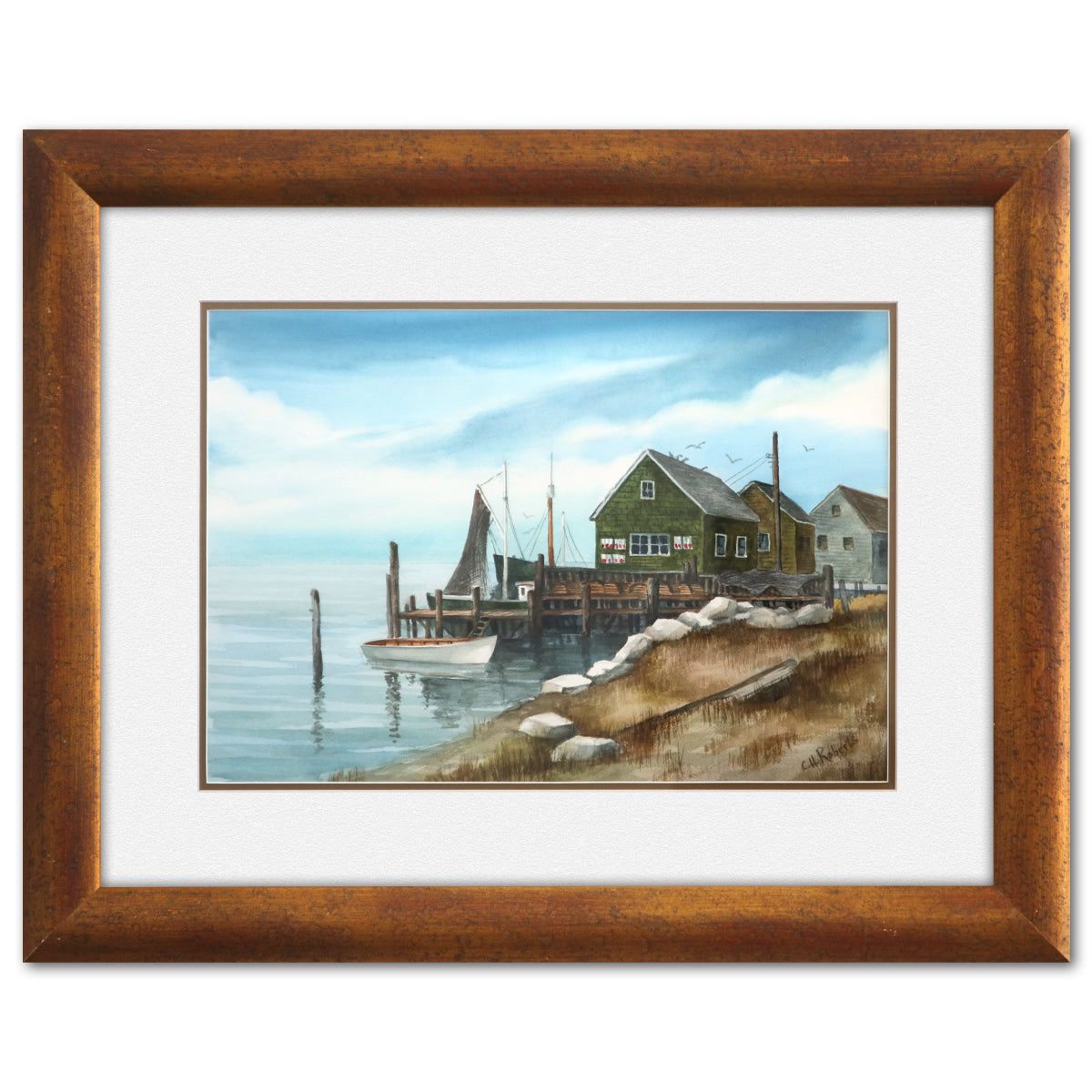 Roberts Clyde- Watercolor "Stonington Maine"