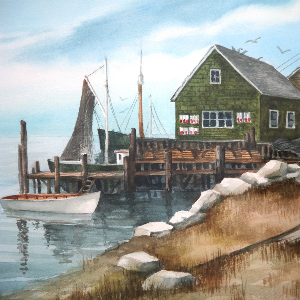 Roberts Clyde- Watercolor "Stonington Maine"