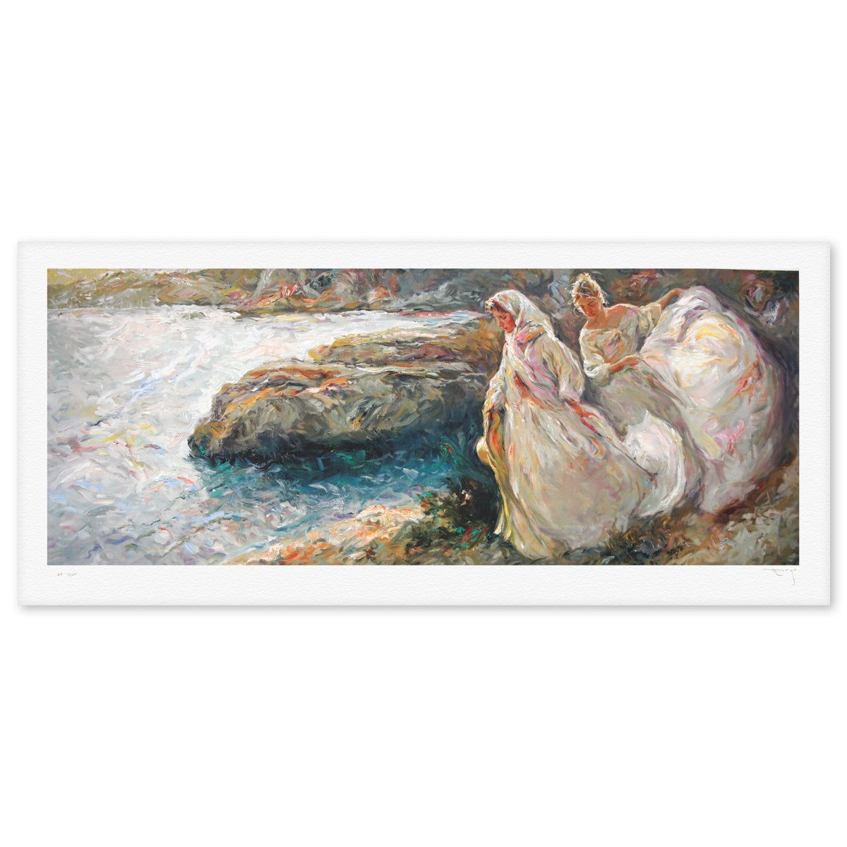 Royo- Serigraph "Bajando hacia el Mar"