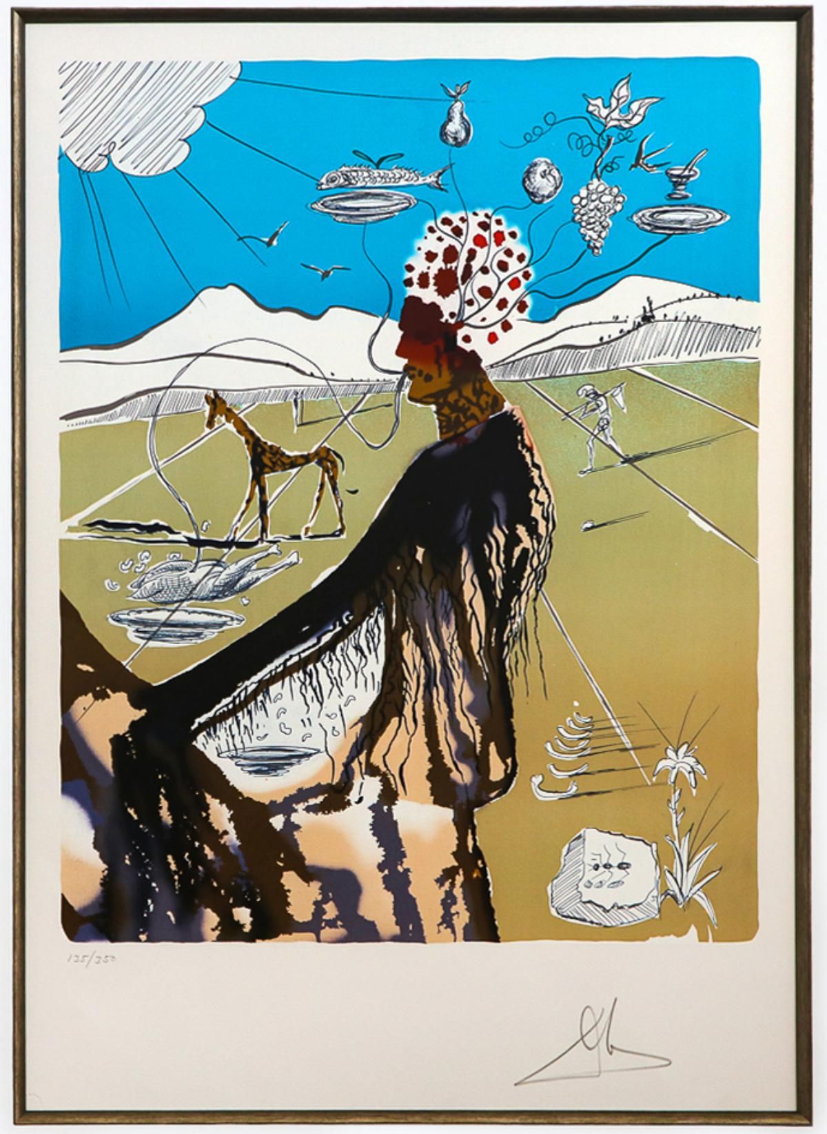Salvador Dali- Original Lithograph "Earth Goddess"