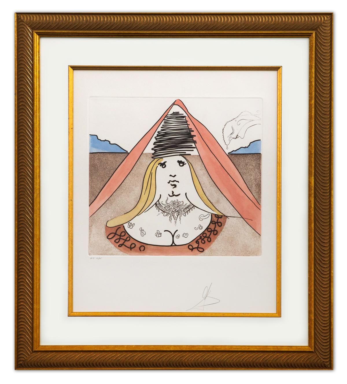 Salvador Dali- Original Lithograph "Lady Dulcinea"