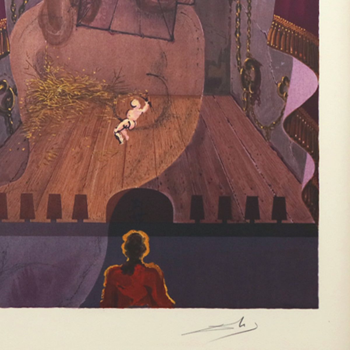 Salvador Dali- Original Lithograph "Damis and Durval"