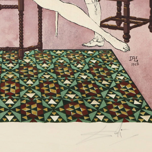 Salvador Dali- Original Lithograph "Marianne and the Chevalier"