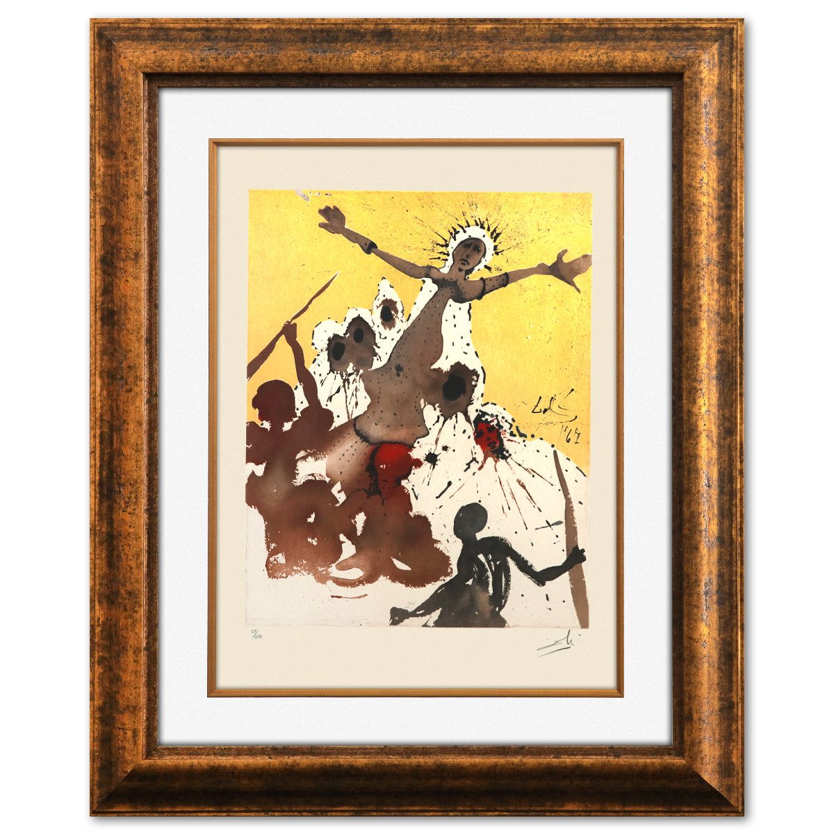 Salvador Dali- Original Lithograph "Arise, Barak, and lead"