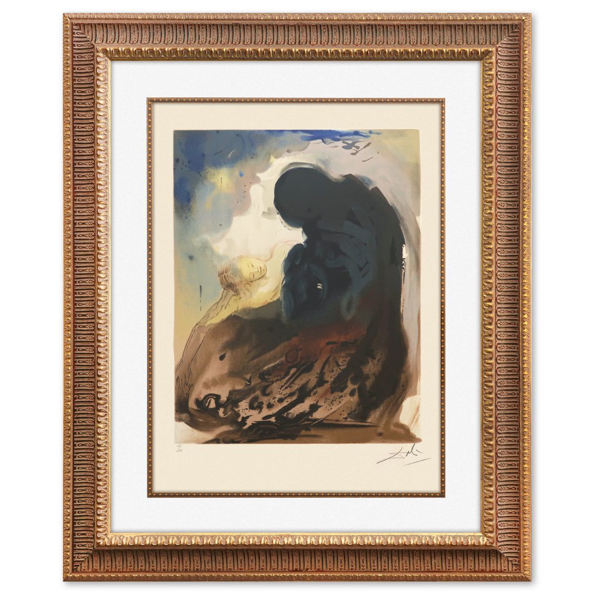 Salvador Dali- Original Lithograph "A voice is heard"