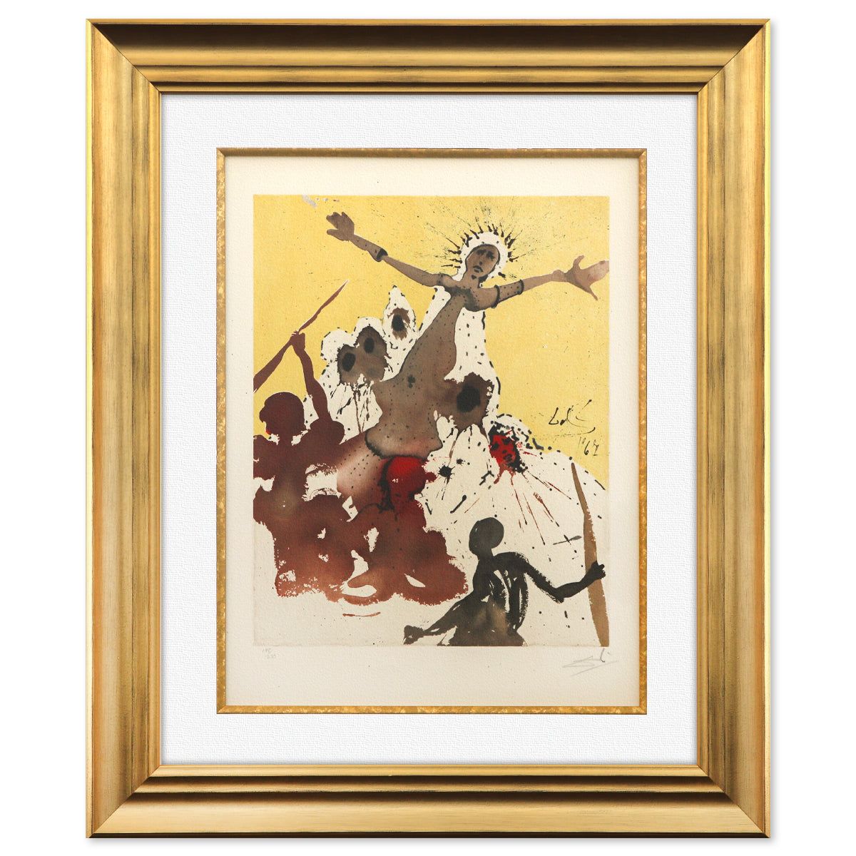 Salvador Dali- Original Lithograph "Arise, Barak, and lead"