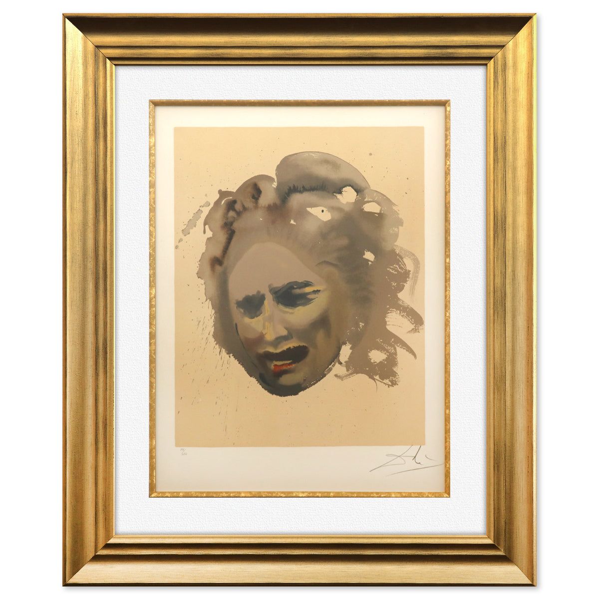 Salvador Dali- Original Lithograph "The Price- Bereavement"