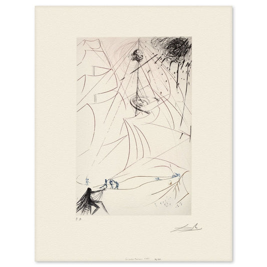 Salvador Dali- Etching "The Flying Dutchman"
