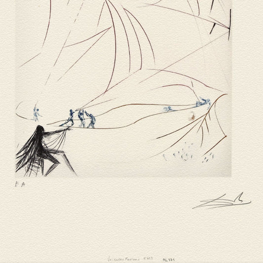 Salvador Dali- Etching "The Flying Dutchman"