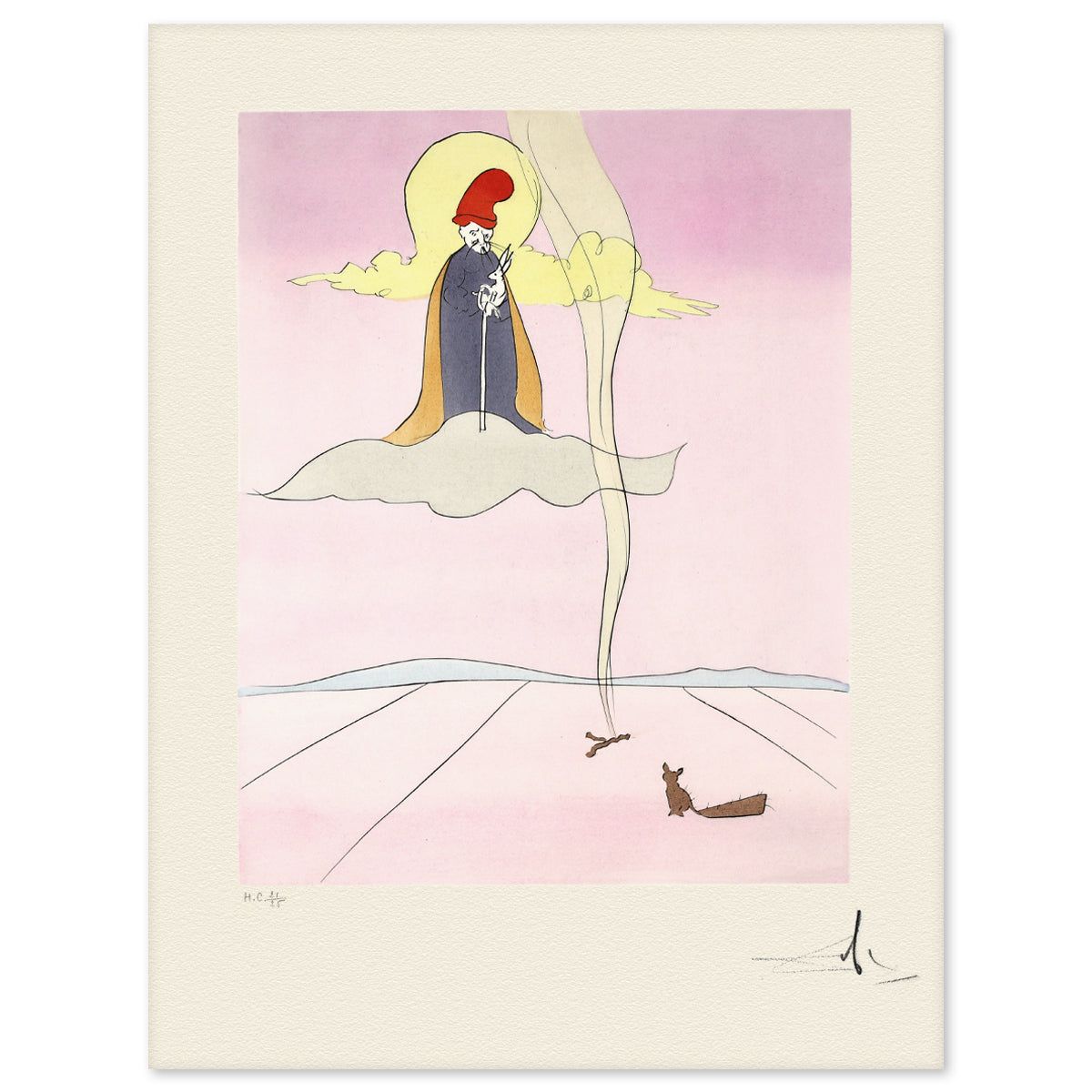 Salvador Dali- Etching "Jugoye"