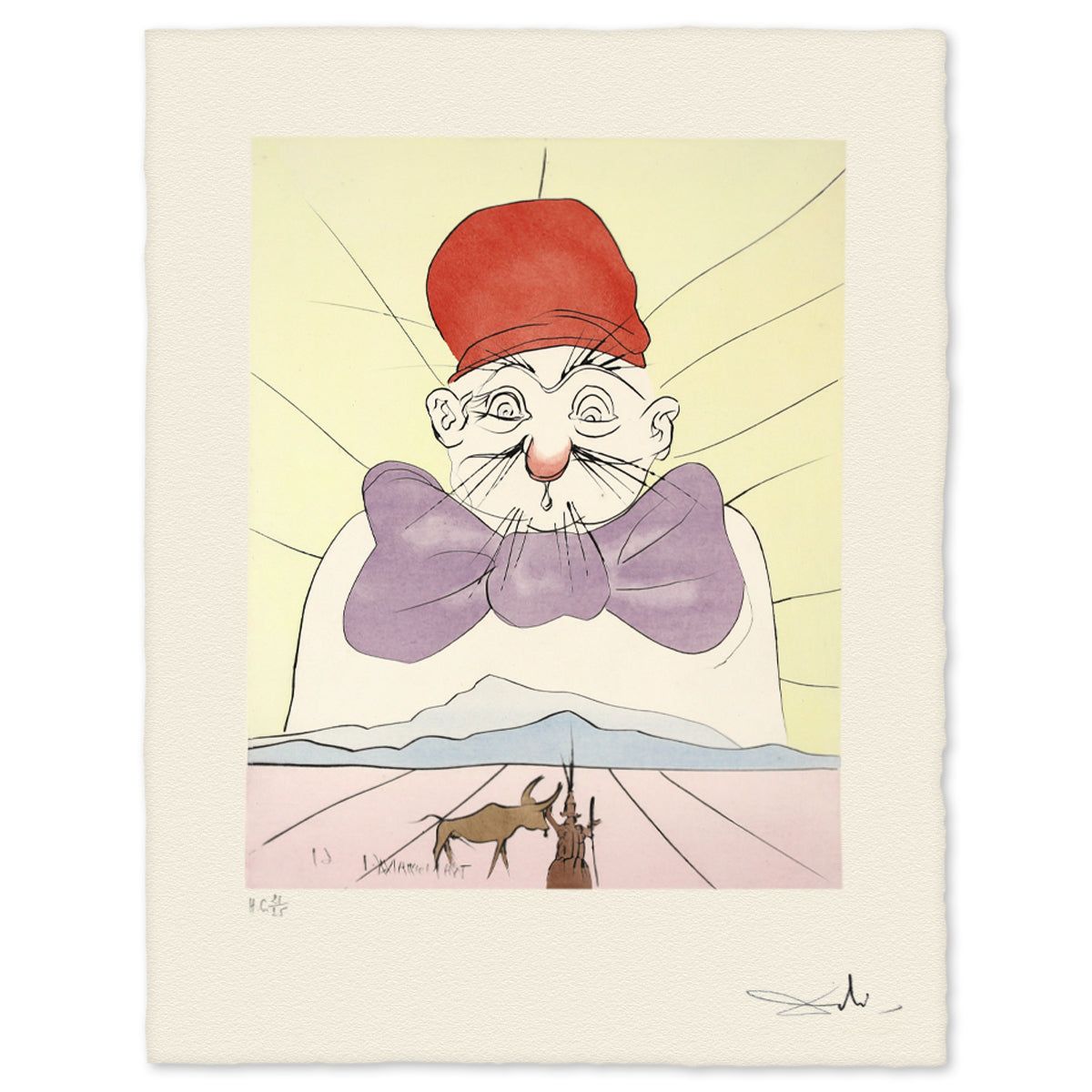 Salvador Dali- Etching "Kosanaga chojo- The Princess and the Heard Boy"