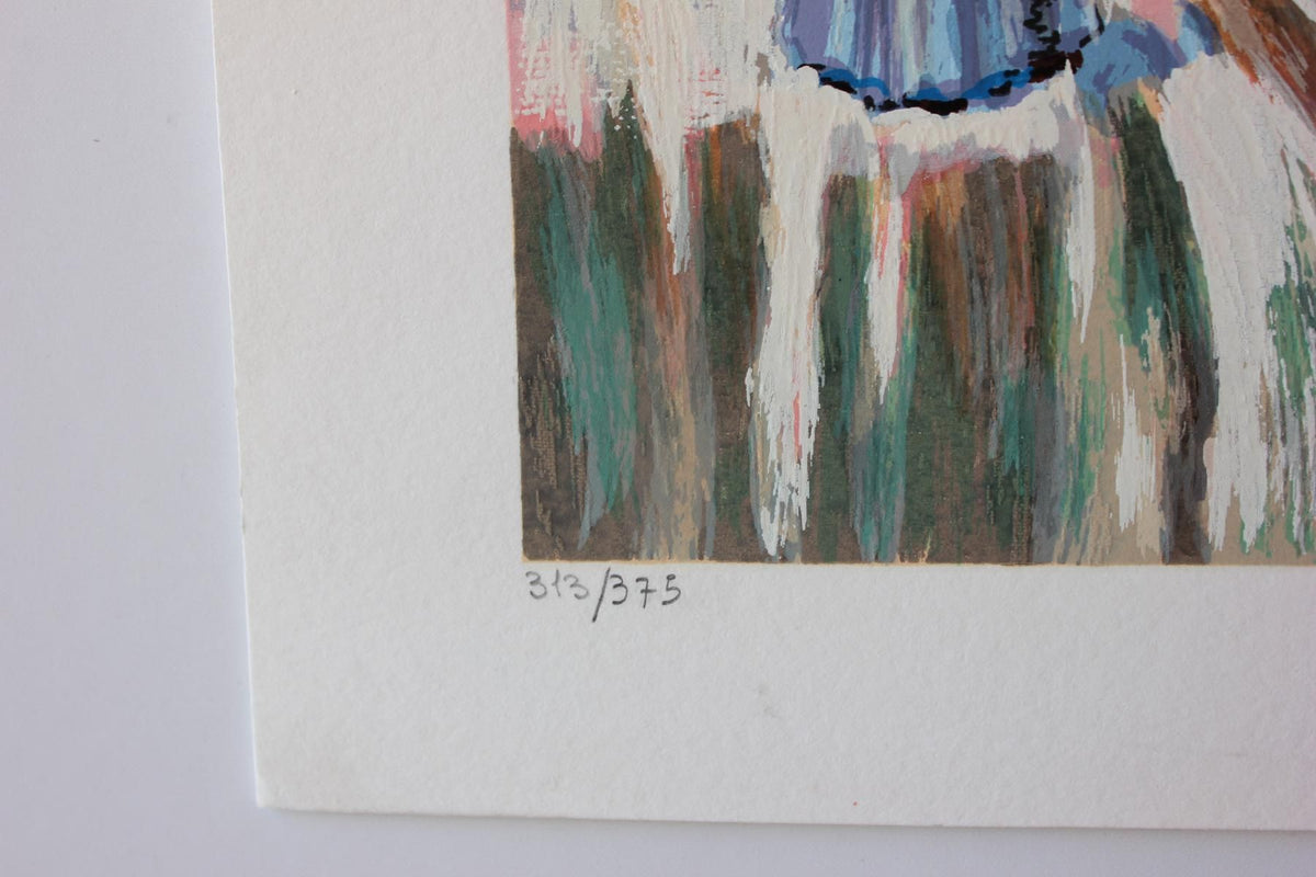 Sergey Ignatenko- Original Serigraph on Paper "Thinking of You"