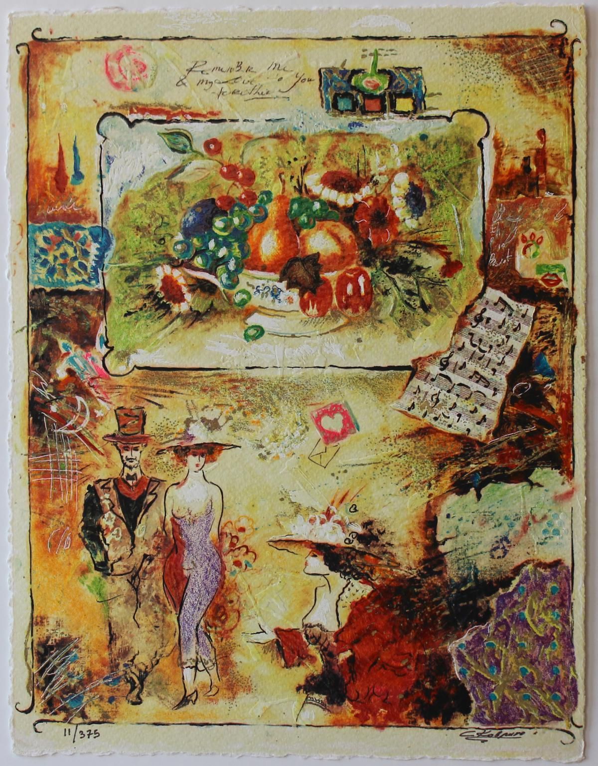 Sergey Kovrigo- Original Serigraph on Paper "Pleasures"