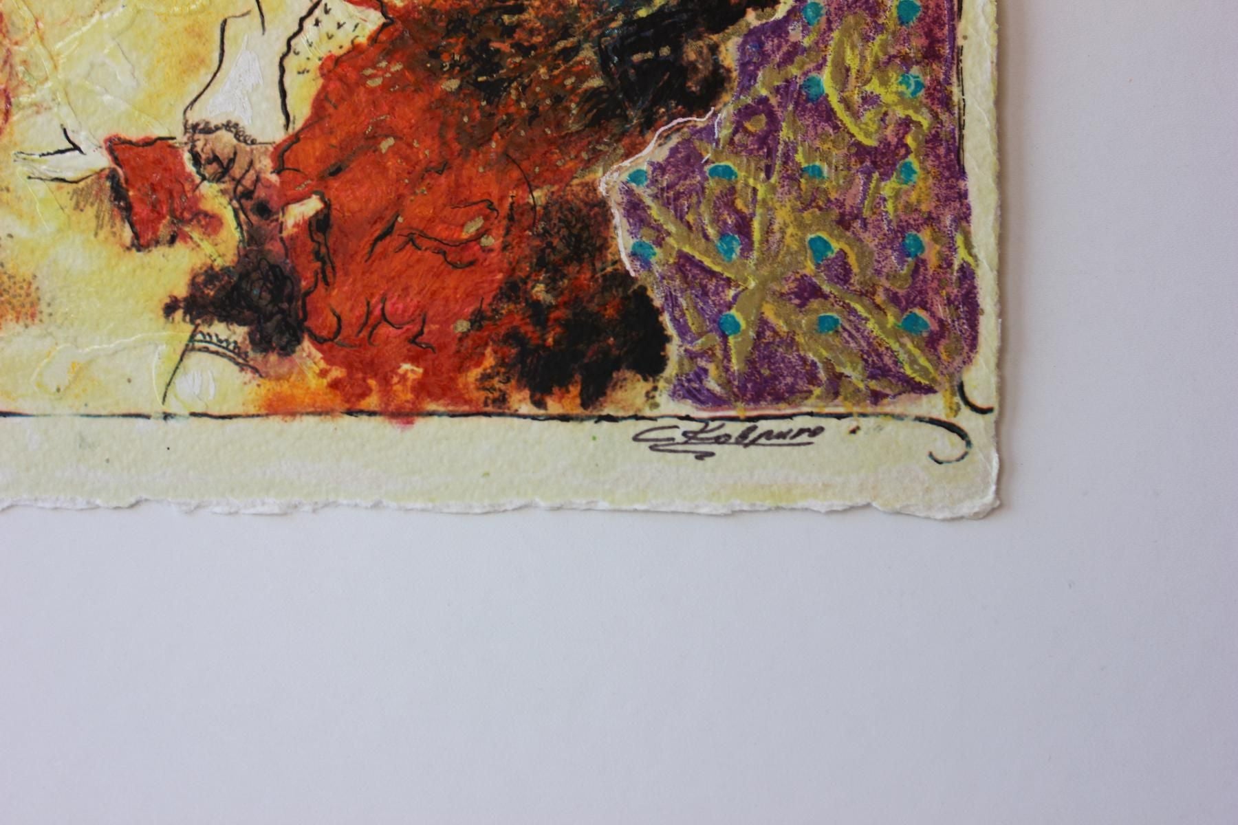 Sergey Kovrigo- Original Serigraph on Paper "Pleasures"