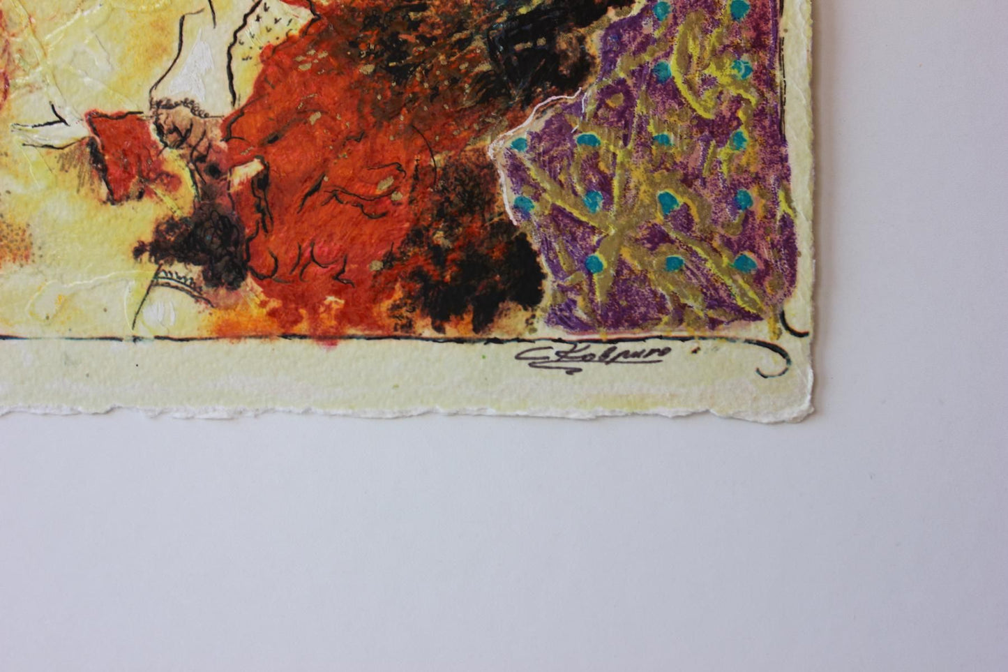 Sergey Kovrigo- Original Serigraph on Paper "Pleasures"