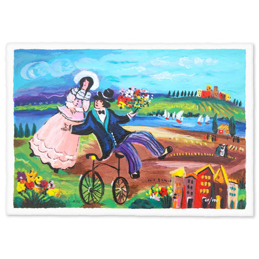 Shlmo Alter- Serigraph "Just Married"