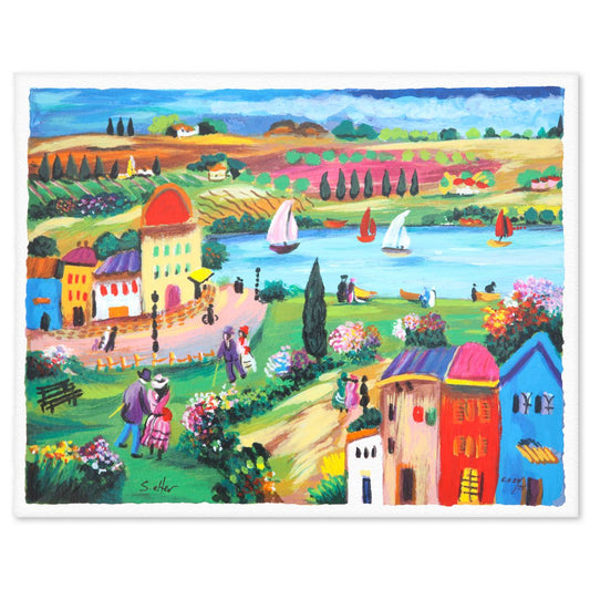 Shlmo Alter- Serigraph "Paradise City"