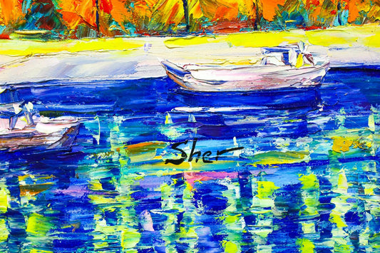 Svyatoslav Shyrochuk- Original Oil on Canvas "City Of Lights"