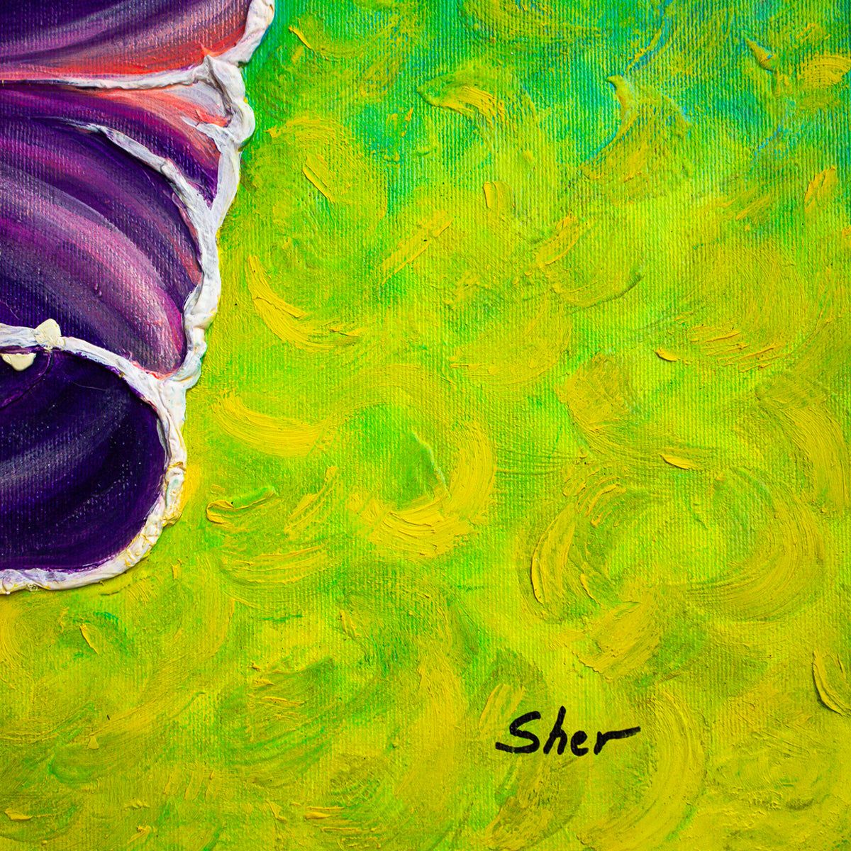 Svyatoslav Shyrochuk- Original Oil on Canvas "Purple"