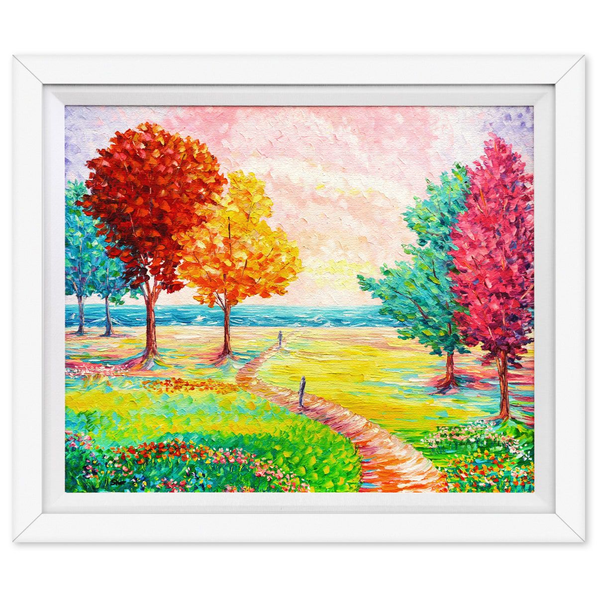 Svyatoslav Shyrochuk- Original Oil on Canvas "Tranquil Meadow"