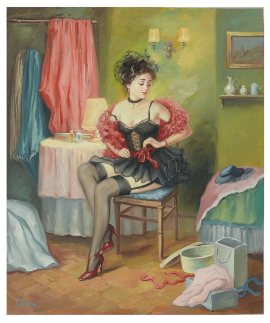 Taras Sidan- Original Oil on Canvas "Rebecca"