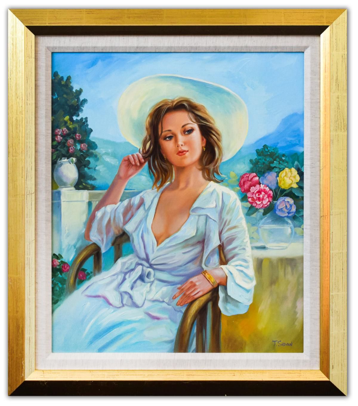 Taras Sidan- Original Oil on Canvas "Vacation in Barcelona"