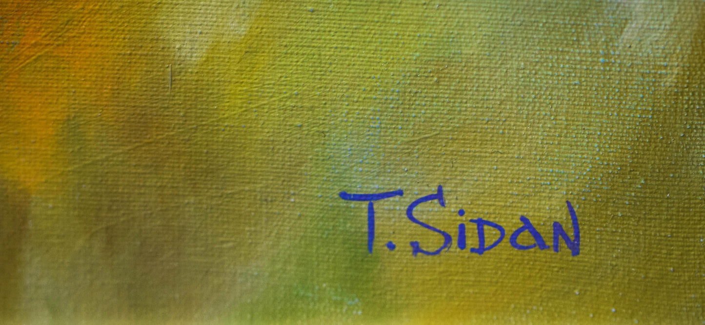 Taras Sidan- Original Oil on Canvas "Vacation in Barcelona"