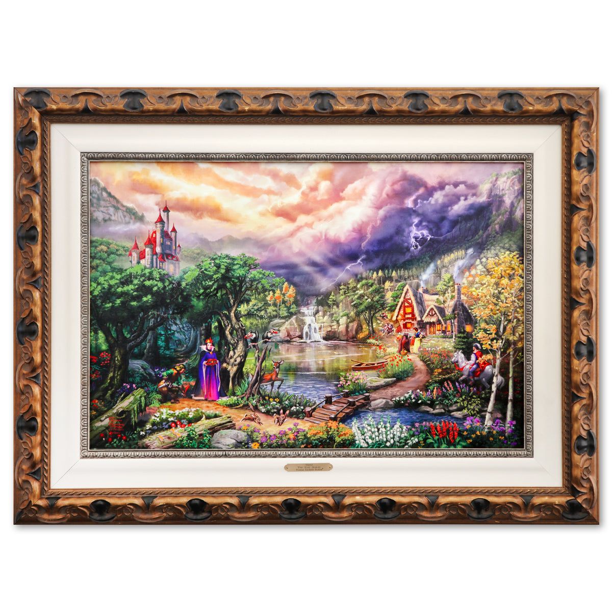 Thomas Kinkade- Hand Embellished Giclee on Canvas "The Evil Queen"