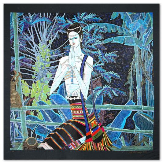 Ting Kuang- Silkscreen "Best Wishes"