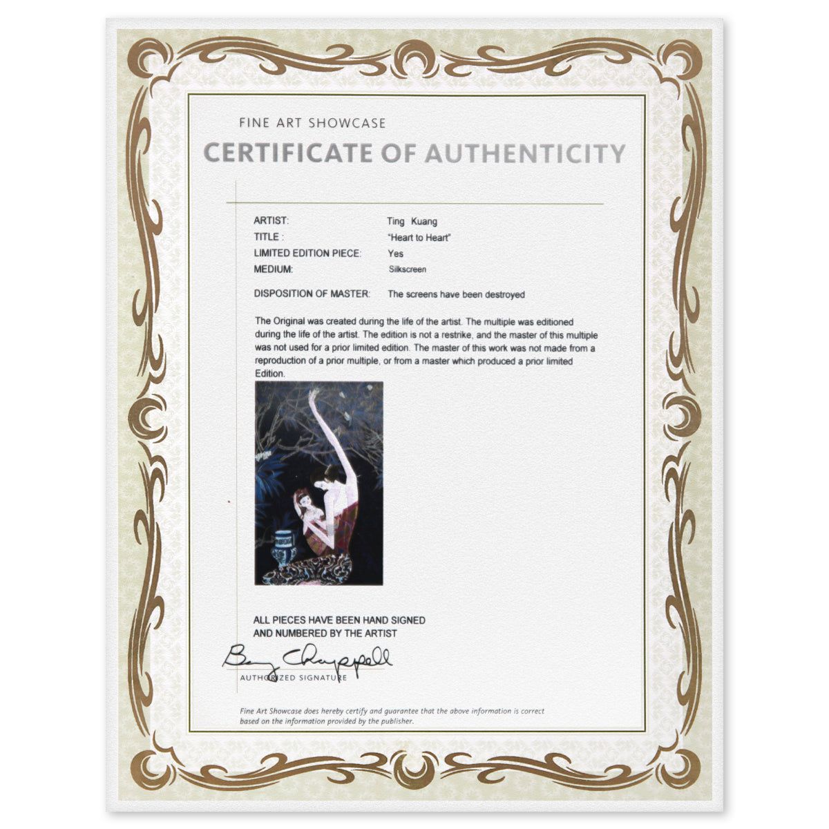 Ting Kuang- Silkscreen "Heart to Heart"