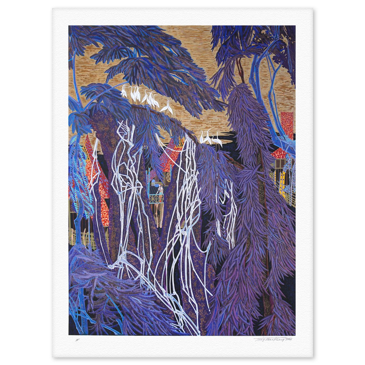 Ting Kuang- Silkscreen "Mysterrious Xixhuanbanna Rice Paper"