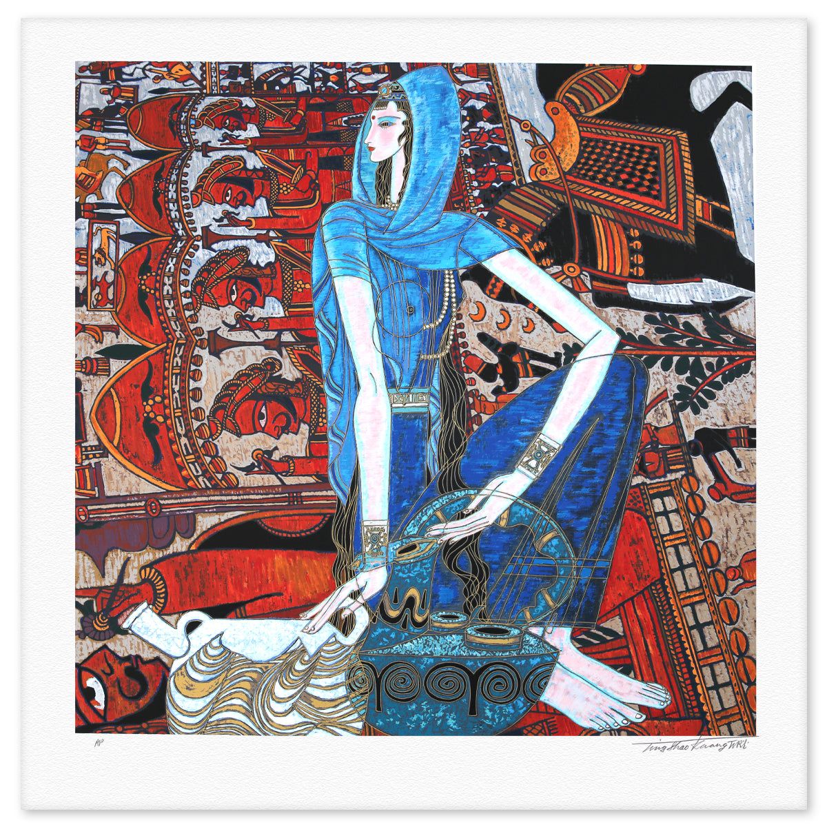 Ting Kuang- Silkscreen "Eastern Song"