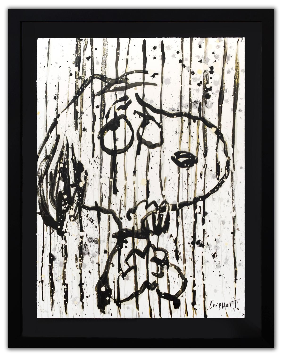 Tom Everhart- Hand Pulled Original Lithograph "Dancing in the Rain"