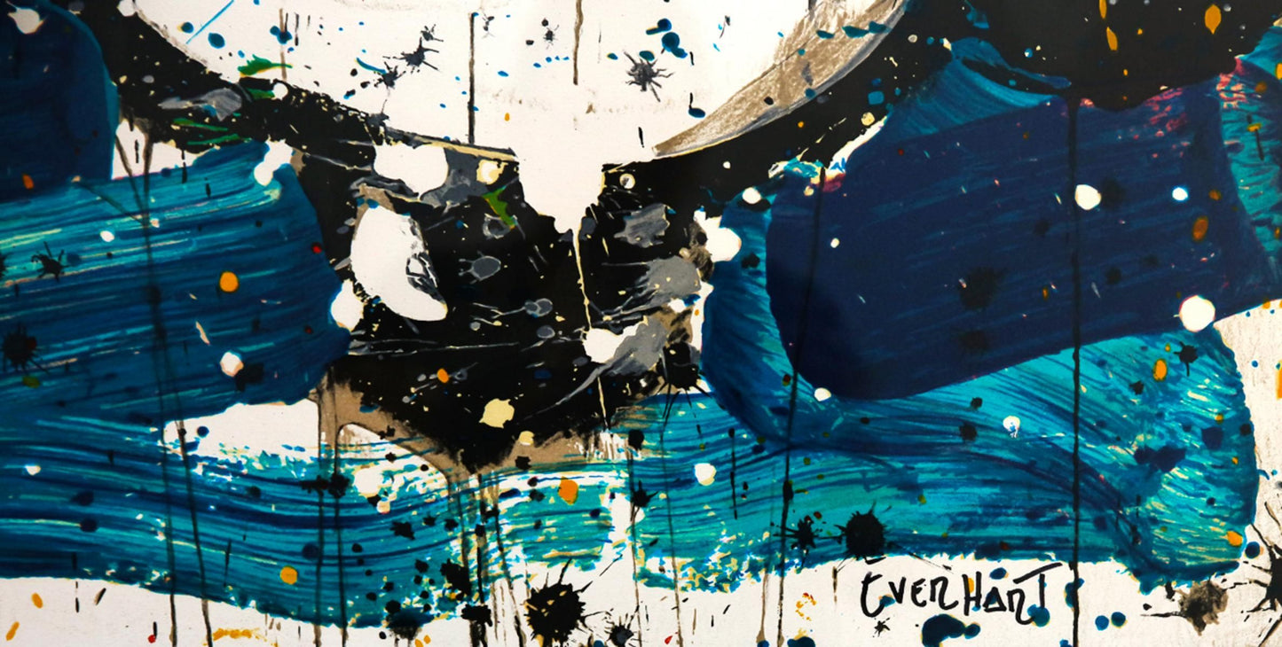 Tom Everhart- Hand Pulled Original Lithograph "Ace Face"