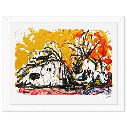 Tom Everhart- Hand Pulled Original Lithograph "Blow Dry"