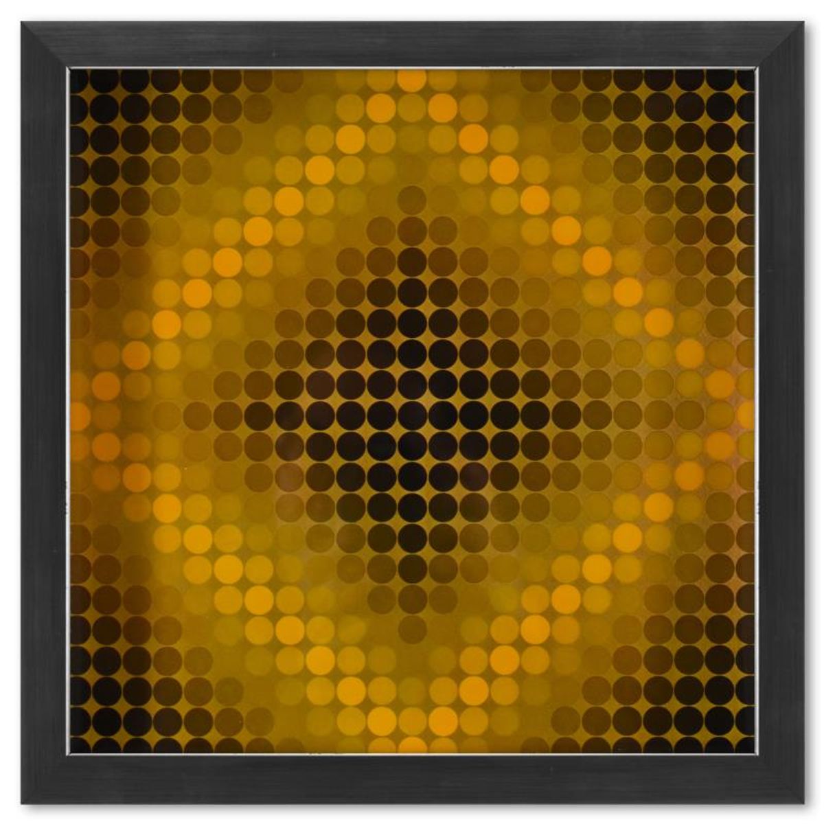 Victor Vasarely (1908-1997), "DIA - SP - F1 de la serie CTA - 102" Framed 1971 Heliogravure Print with Letter of Authenticity